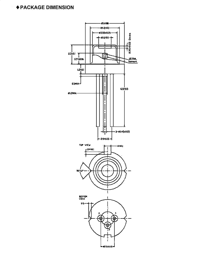 QSI  635nm 40mW QL63J5S-A/B/C Red Laser Diode TO56 5.6mm