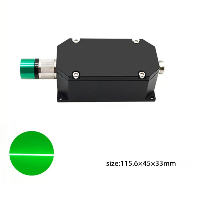 520nm green laser module high-power line laser Powell lens