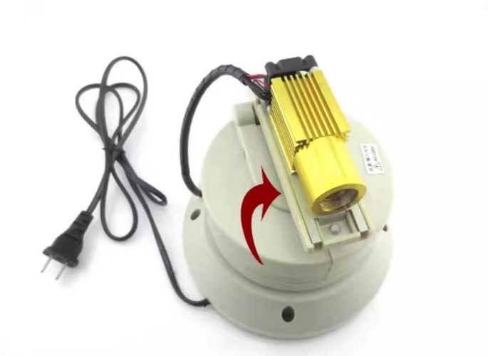 532nm 200MW coarse beam with temperature control, green laser module with gimbal can be automatically rotated indoor and outdoor use