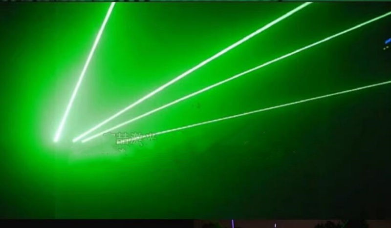 532nm 200MW coarse beam with temperature control, green laser module with gimbal can be automatically rotated indoor and outdoor use