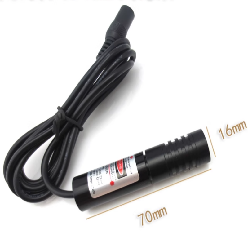 Spot diameter 0.1mm 650nm externally modulated red laser positioning lamp dot line cross laser module