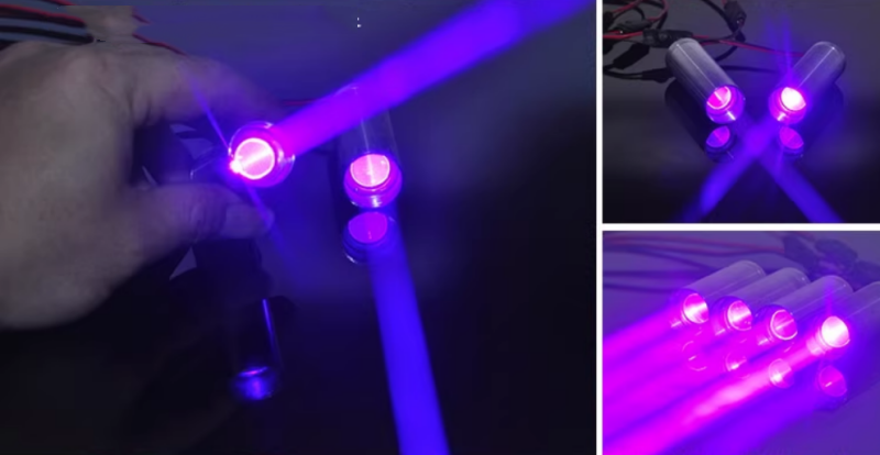 405nm 280mW violet coarse beam laser module stage light