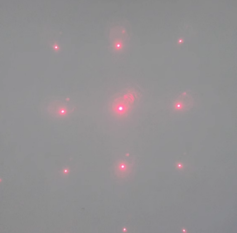 660nm 300mW Red Laser Module Handheld Positioning Light lattice Adjustable Focus with Lithium Battery