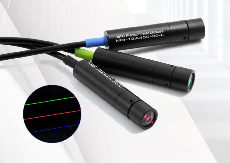 520nm 10mW 20mW 30mW Green laser module adjustable focus precision 3D imaging Line Powell prism