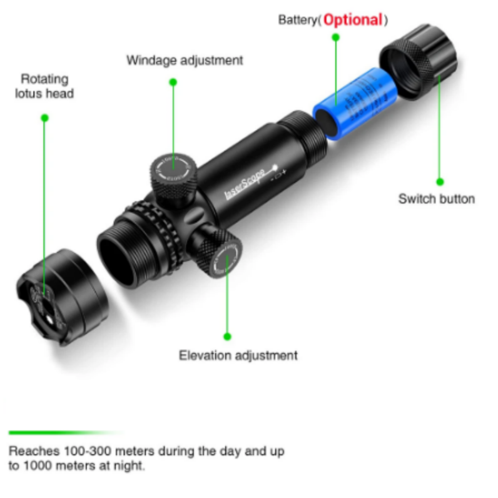 980nm 200mW IR Laser Sight Infrared Completely Invisible Light Beam