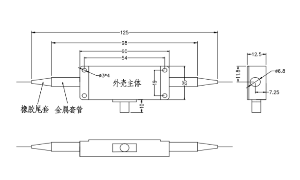1550nm 200MHz Polarization-Maintaining Fiber Acousto-Optic Modulator (AOM)