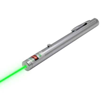 high power Green  laser pointer Pointer pen Silver shell
