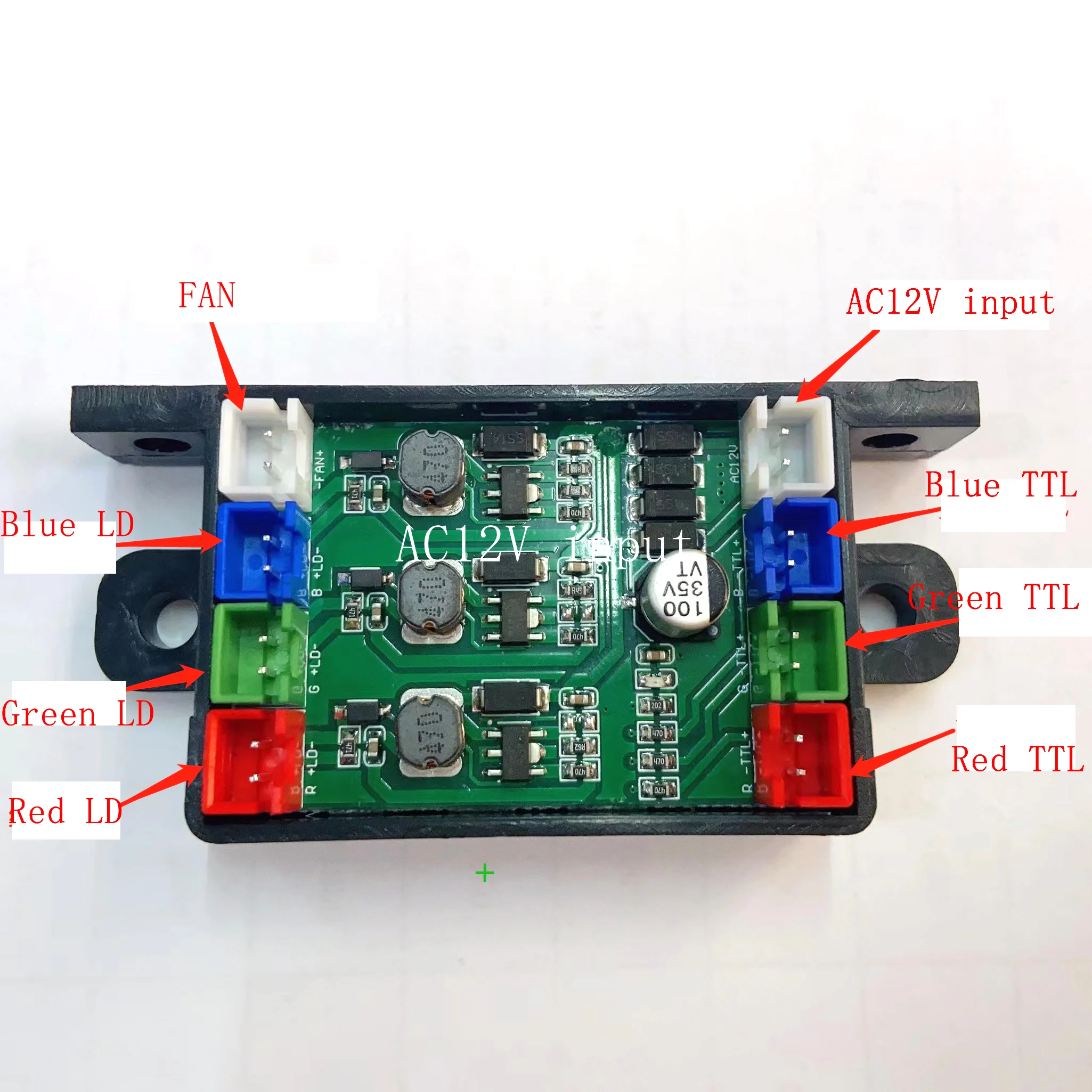 RGB White 500mw Red Green BlueTricolor Synthetic  Full Color Laser Module TTL Analog