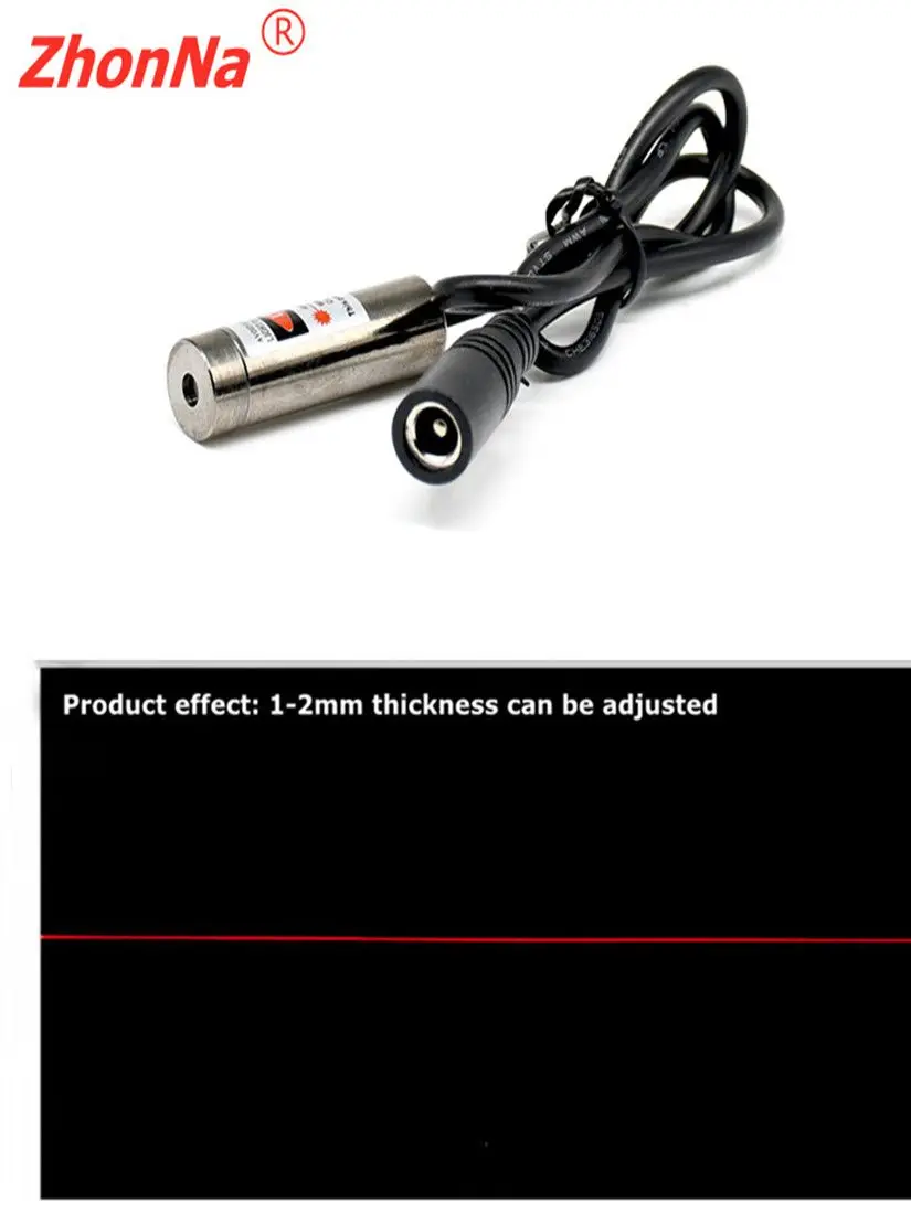 Red Green Point Line Cross 520nm 10mW Laser Module Head Glass Lens Focusable Industrial ClassDC 3V-5V