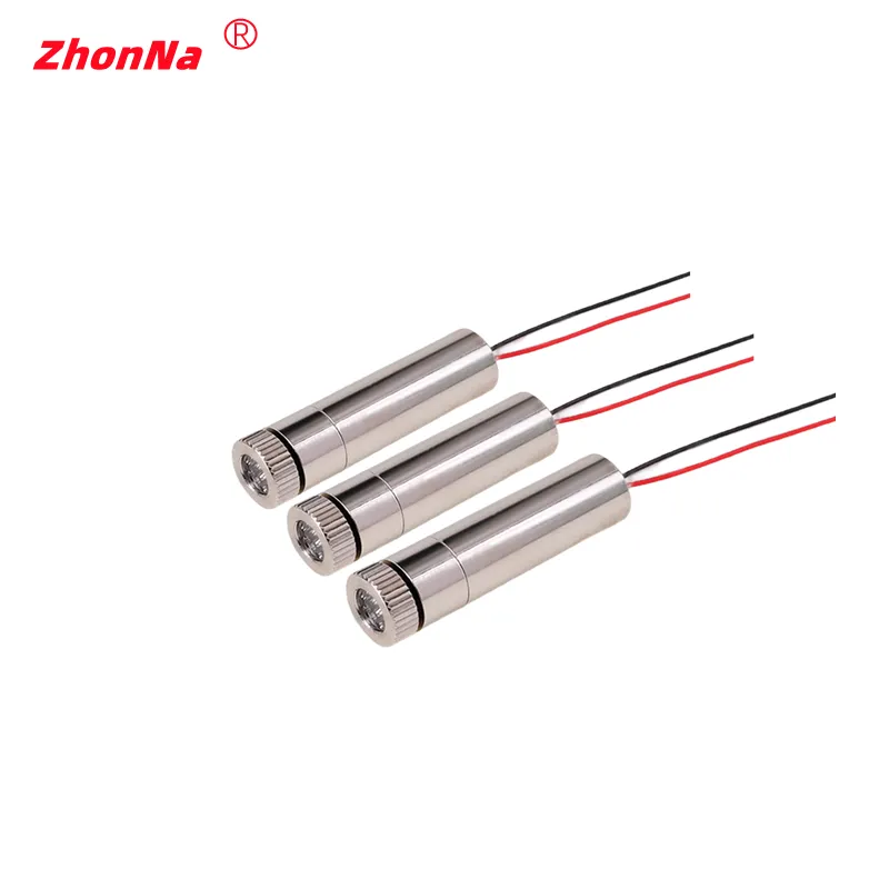 Red Green Point Line Cross 520nm 10mW Laser Module Head Glass Lens Focusable Industrial ClassDC 3V-5V