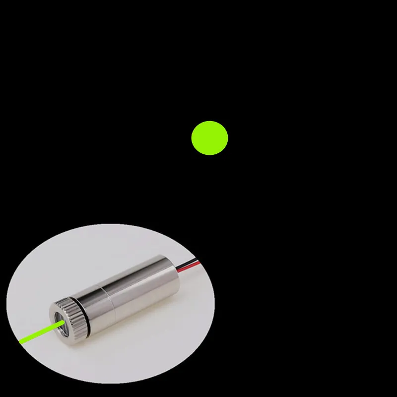 Red Green Point Line Cross 520nm 10mW Laser Module Head Glass Lens Focusable Industrial ClassDC 3V-5V