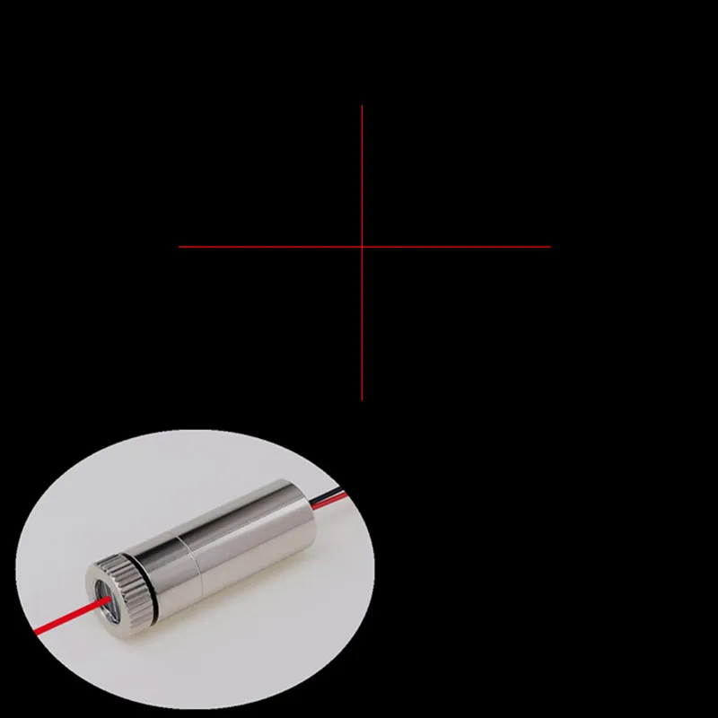 Red Green Point Line Cross 520nm 10mW Laser Module Head Glass Lens Focusable Industrial ClassDC 3V-5V