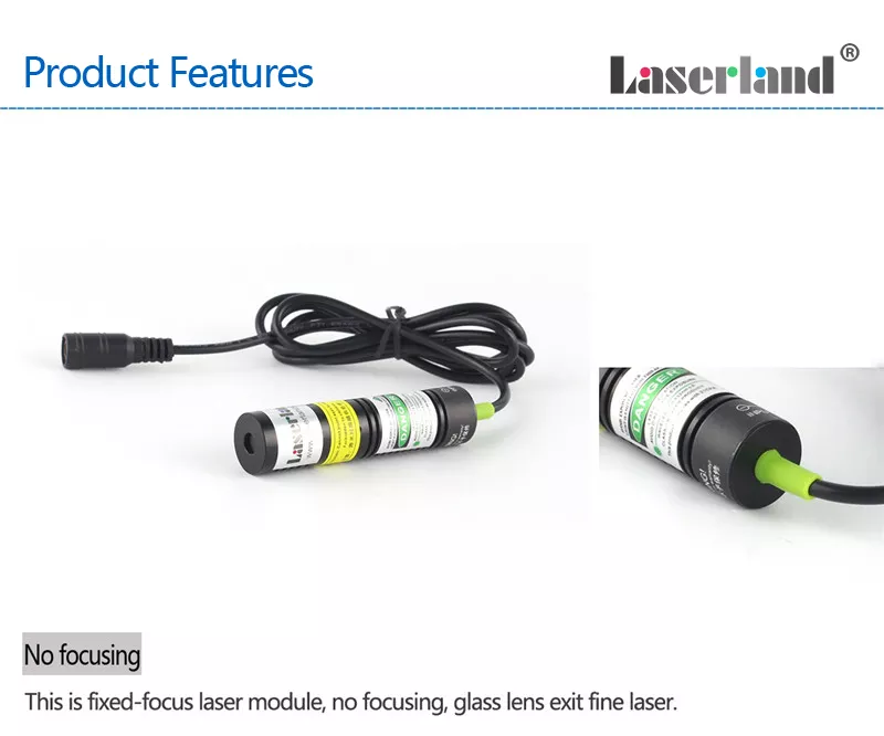 532nm Green Laser Line Module 10mW 30mW 50mW 18*75mm Projector Sawmill Woodworks Swamp Haunted House Lighting Effects