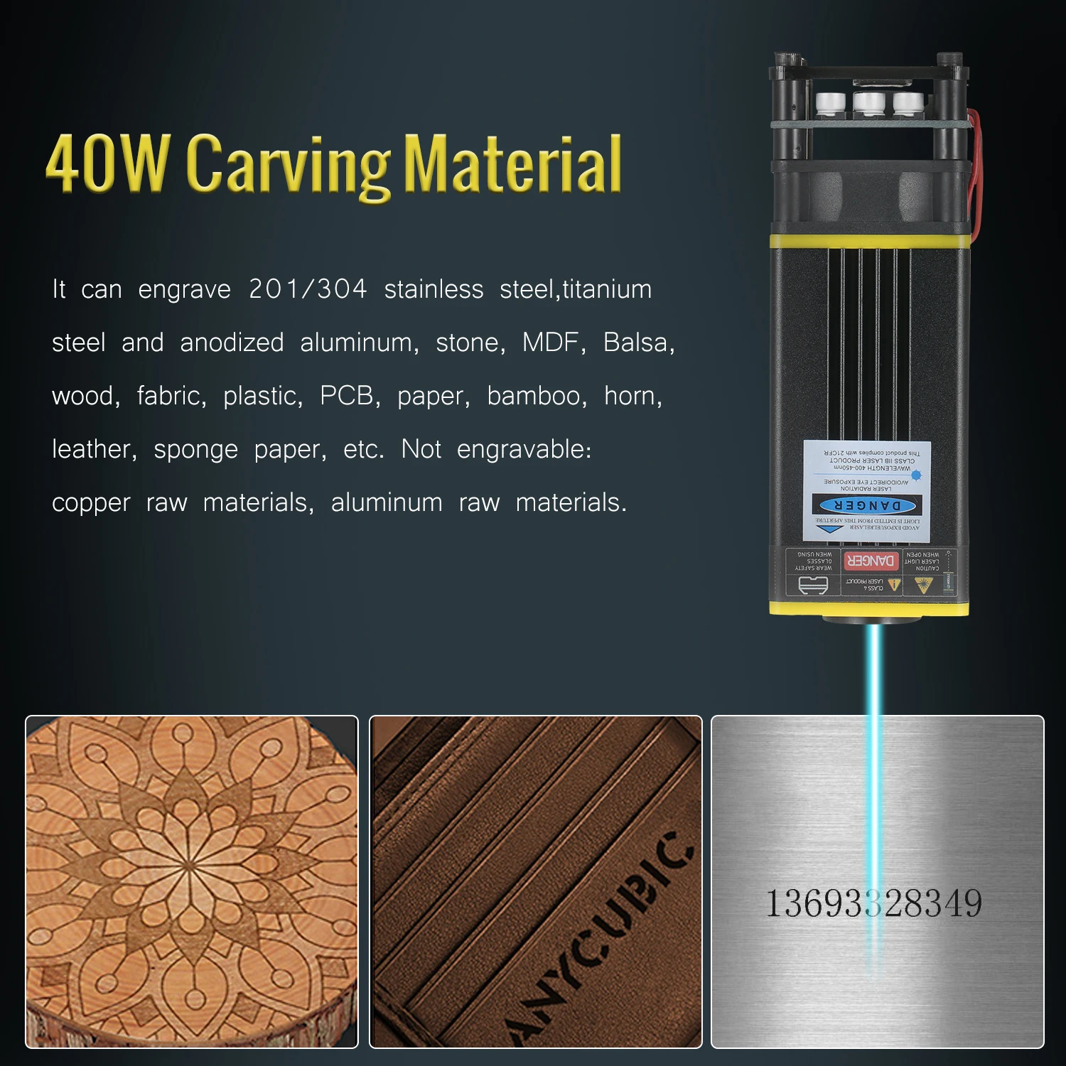 5500mW/10W/20W/30W Laser Module Laser Head 450nm Blue Lase for 3D Printer CNC Mill Engraving Machine Wood Marking Cutting Tools